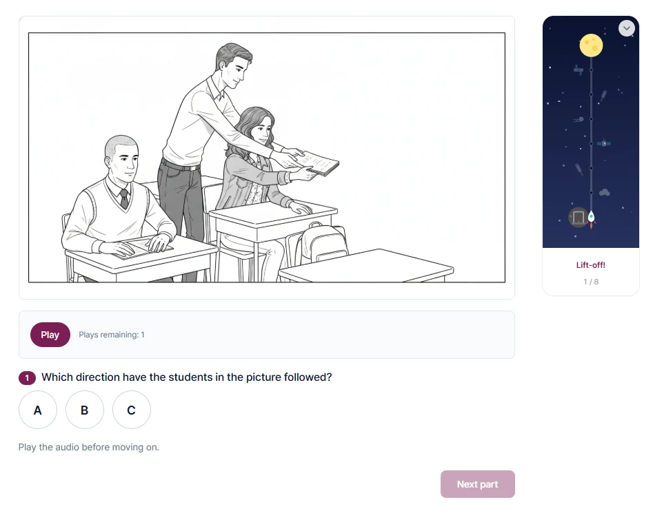 The test itself