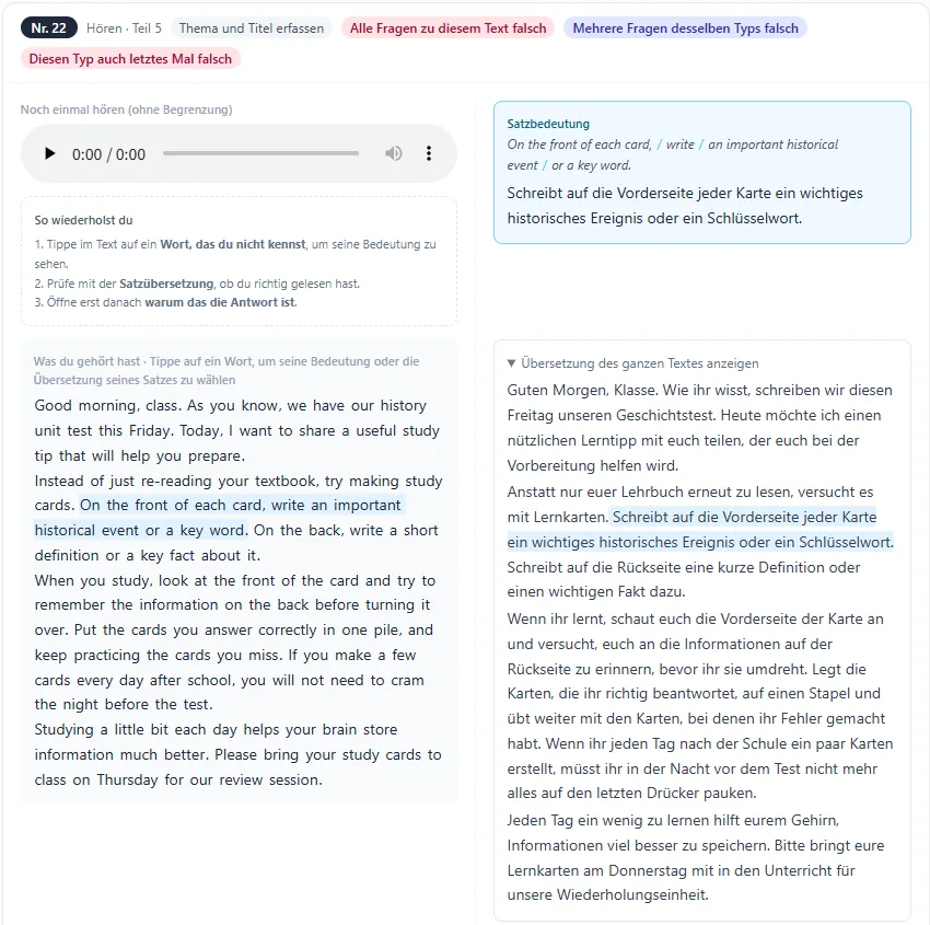 In DEINER Sprache