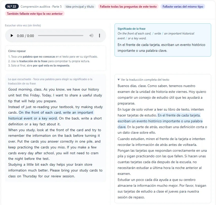 En TU idioma