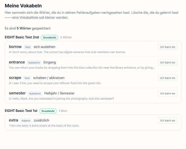 Vokabeln