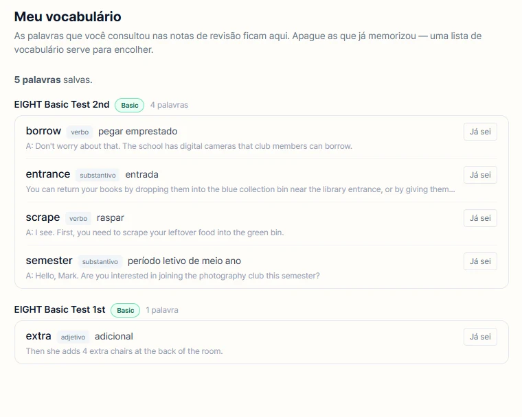 Vocabulário